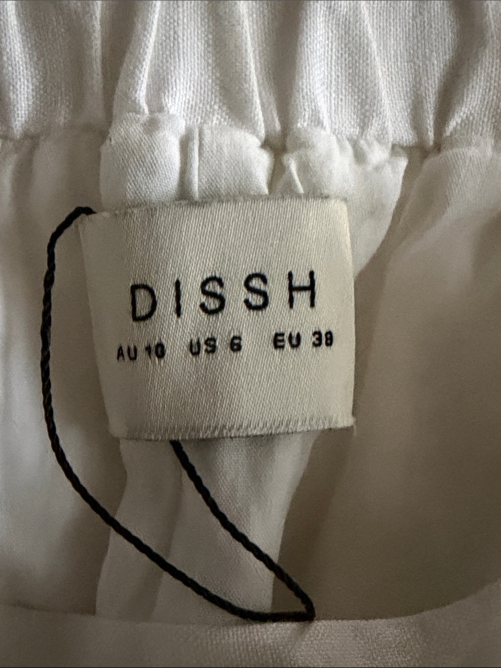 Dissh Linen Skirt White Long Sz 6 - Picture 7 of 8